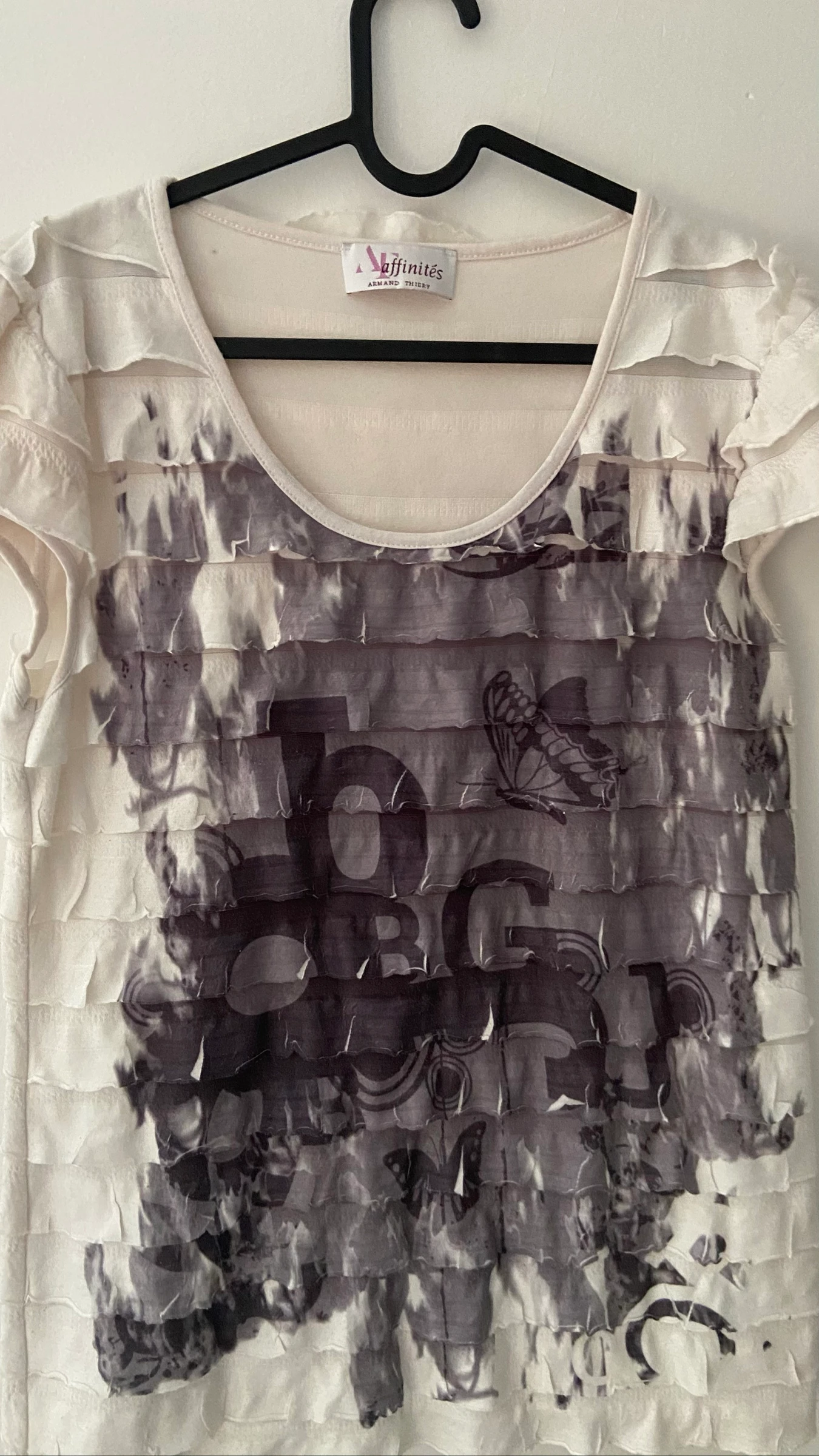 Black and white patterned top size 40 – photo 4